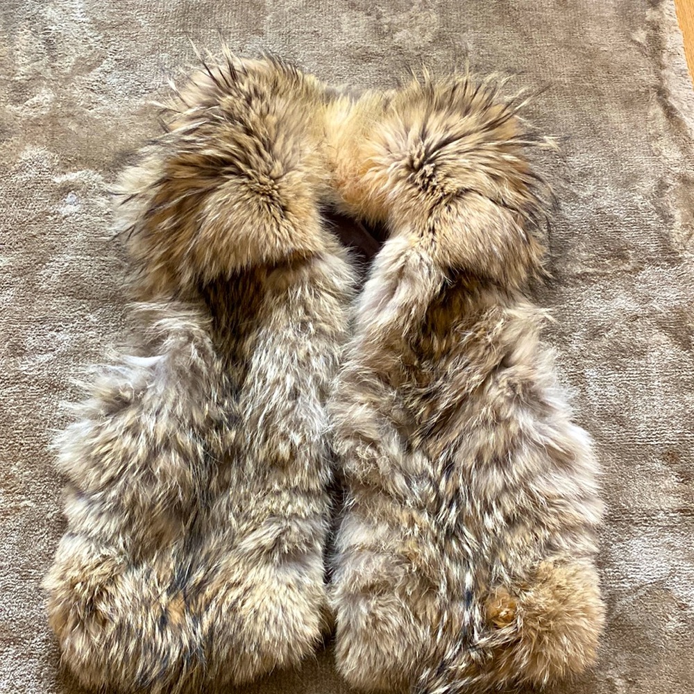 Fur Vest - Women - Light beige / brown